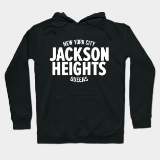 Jackson Heights Queens Logo - Minimalist Marvel Celebrating Community Hoodie